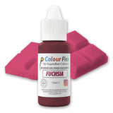 Sugarflair Colourflex Fuchsia oliebaseret fødevarefarve, højkoncentreret flydende fødevarefarve, madfarve til smørcreme, chokolade, dej, fondant, glasur og mere - 15 ml