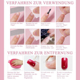 360 stk Gradient Ballerina Falske Negle Sæt, Pink White Gradient Lime-on kunstige negle med 2 stk Nail Oil Penne, Ombre Medium Fake Neils for Women DIY