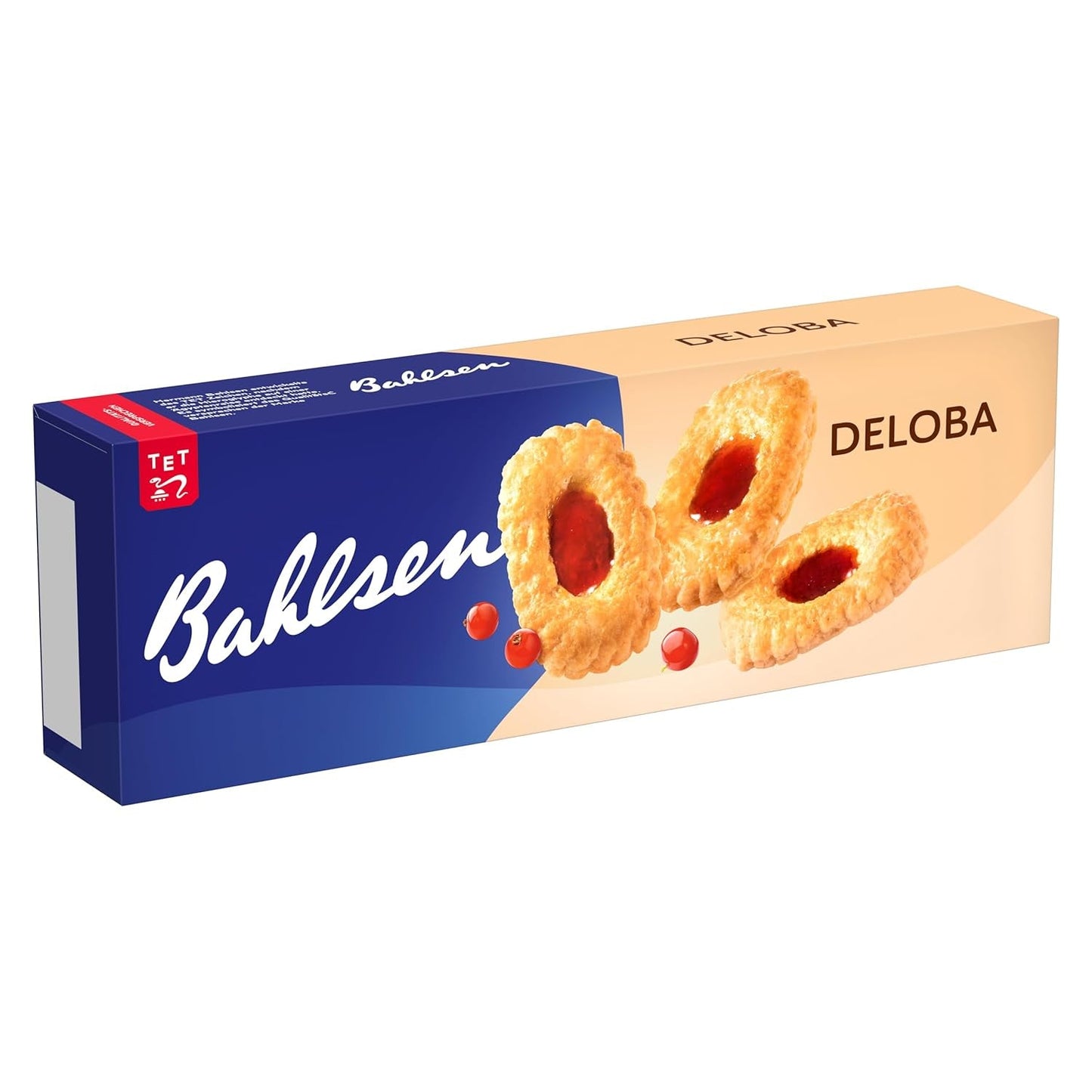 Bahlsen Deloba - 1 pakke - Solbær- og kirsebærsmørdej (1 x 100 g)