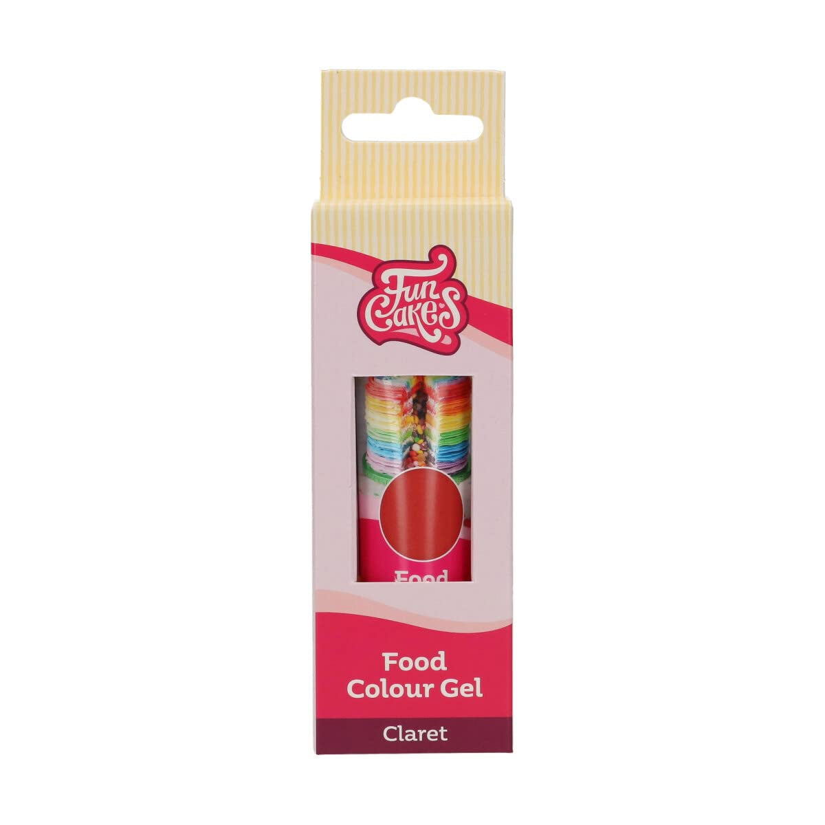 Funcakes Food Color Gel Claret: Højkoncentreret madfarve til dej, creme, fondant og marcipan. Nem dosering. Enkelt dråbe for at skabe levende farver. Halal. 30 g.