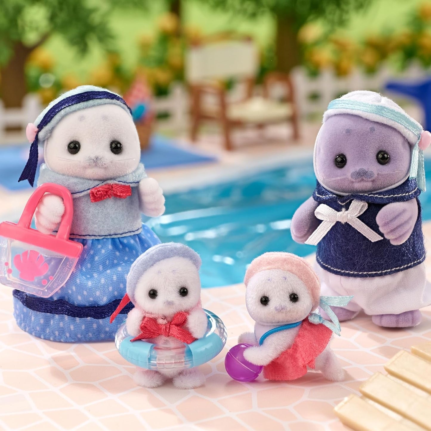 Sylvanian Families - 5759 Sælfamilie Dyrefigur detaljeret legetøj for alderen 3 og opefter