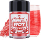 Kicofood, spiseligt glitter, 5 gram, forskellige farver Glitter Naty Shop Red