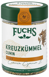 Fuchs Gewürze - Kreuzkümmel ganz - orientalisch-nussige Note für Falafel und Linsengerichte - naturlige ingredienser - 60 g i wiederverwendbarer, genbrugsbarer Dosis