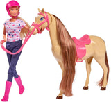 Simba 105730939 - Steffi Love ridetøj 2 heste Fuldleddet modedukke 29 cm til børn fra 3 år og opefter