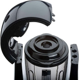 Cloer 6980 Vakuum Standmixer / 800 Watt / 21.000 U/Min. / Inkl. Vorratsbehälter/Vakuumventil/Automatikprogram/Eis-Crush-Funktion/Reinigungsfunktion/Schwarz, 1500 Milliliters Kitchen Naty Shop
