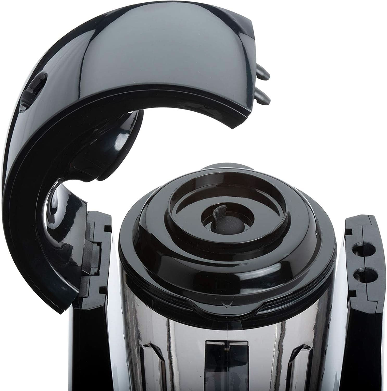 Cloer 6980 Vakuum Standmixer / 800 Watt / 21.000 U/Min. / Inkl. Vorratsbehälter/Vakuumventil/Automatikprogram/Eis-Crush-Funktion/Reinigungsfunktion/Schwarz, 1500 Milliliters Kitchen Naty Shop