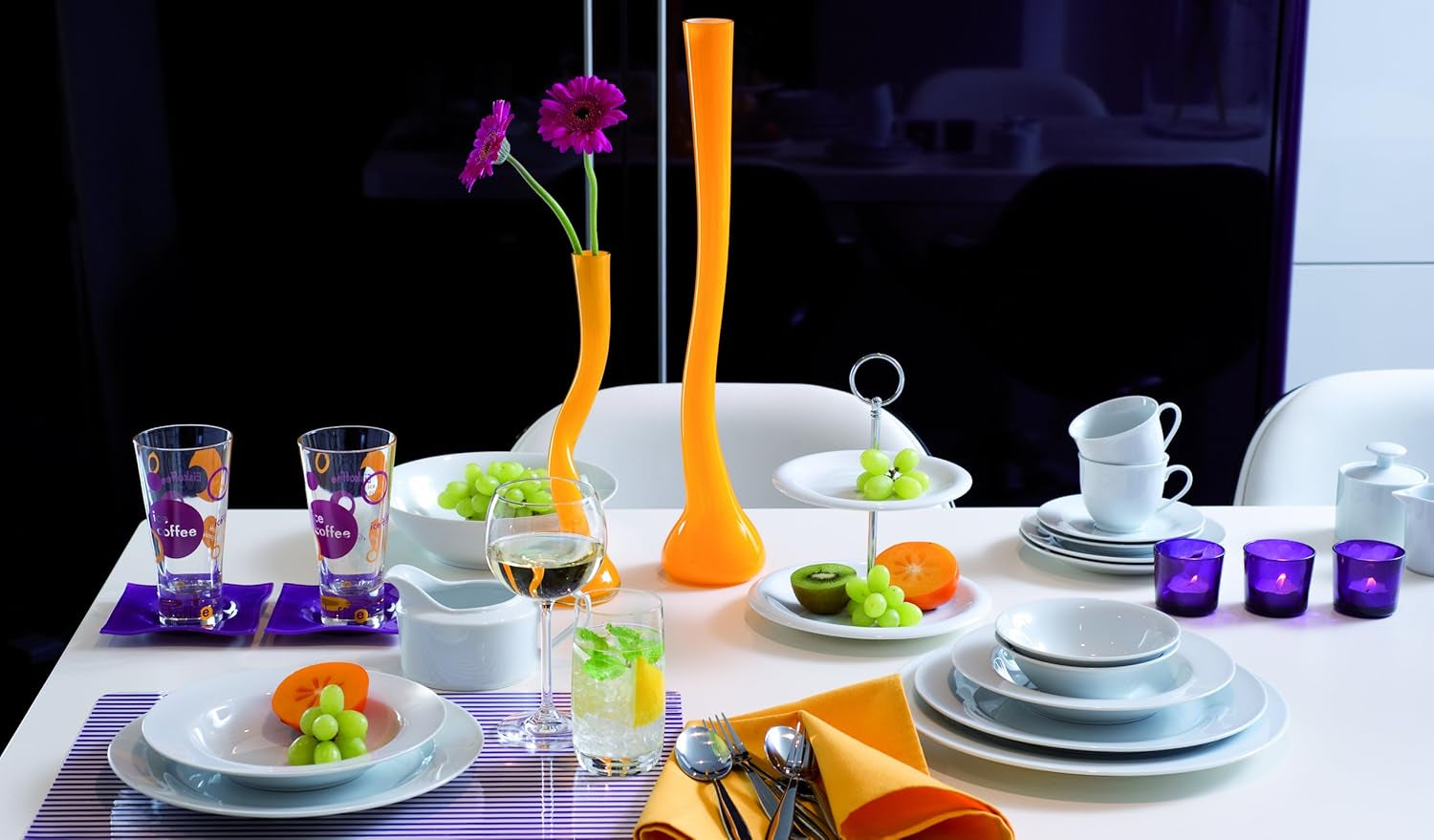 Ritzenhoff & Breker Bianco servisesæt, 12 dele, porcelæn