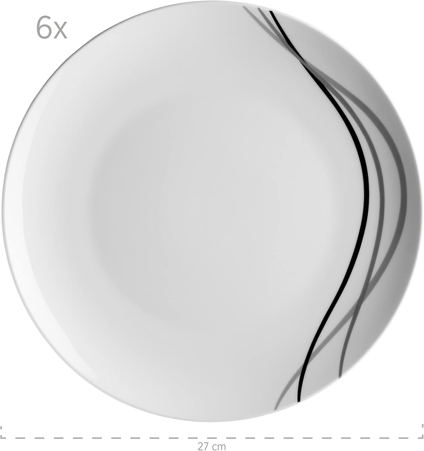 Mäser kombineret servicesæt, TAJO porcelæn, hvid, 40 x 60 x 40 cm