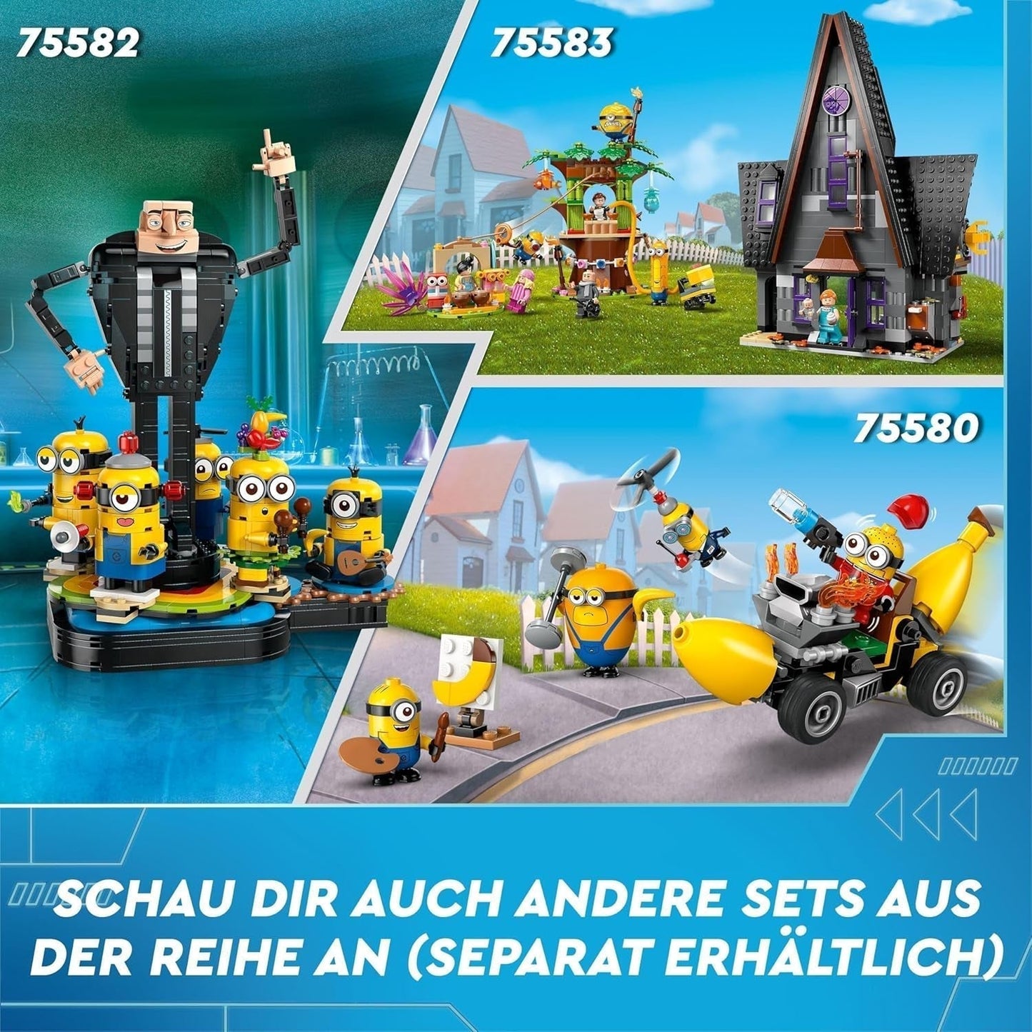 LEGO I - Simply Incorrigible 4 Minions and the Banana Machine Legesæt til I - Simply Incorrigible 4 Legetøjsminions til børn Kreativ gave til drenge og piger 6 år 75580 Byggesæt Beuche den LEGO-Store