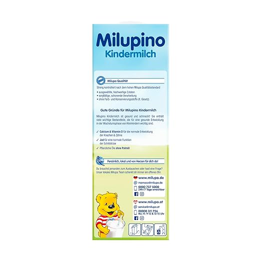Milupino babymælk drikkeklar (6X1L), fra 1 år, til små børn i vækstfasen Naty Shop