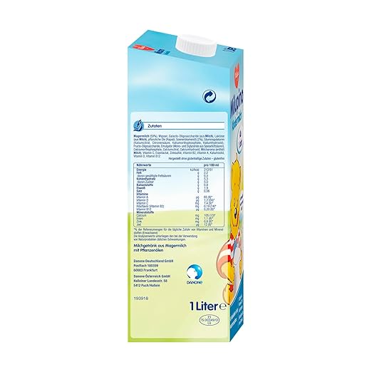 Milupino babymælk drikkeklar (6X1L), fra 1 år, til små børn i vækstfasen Naty Shop