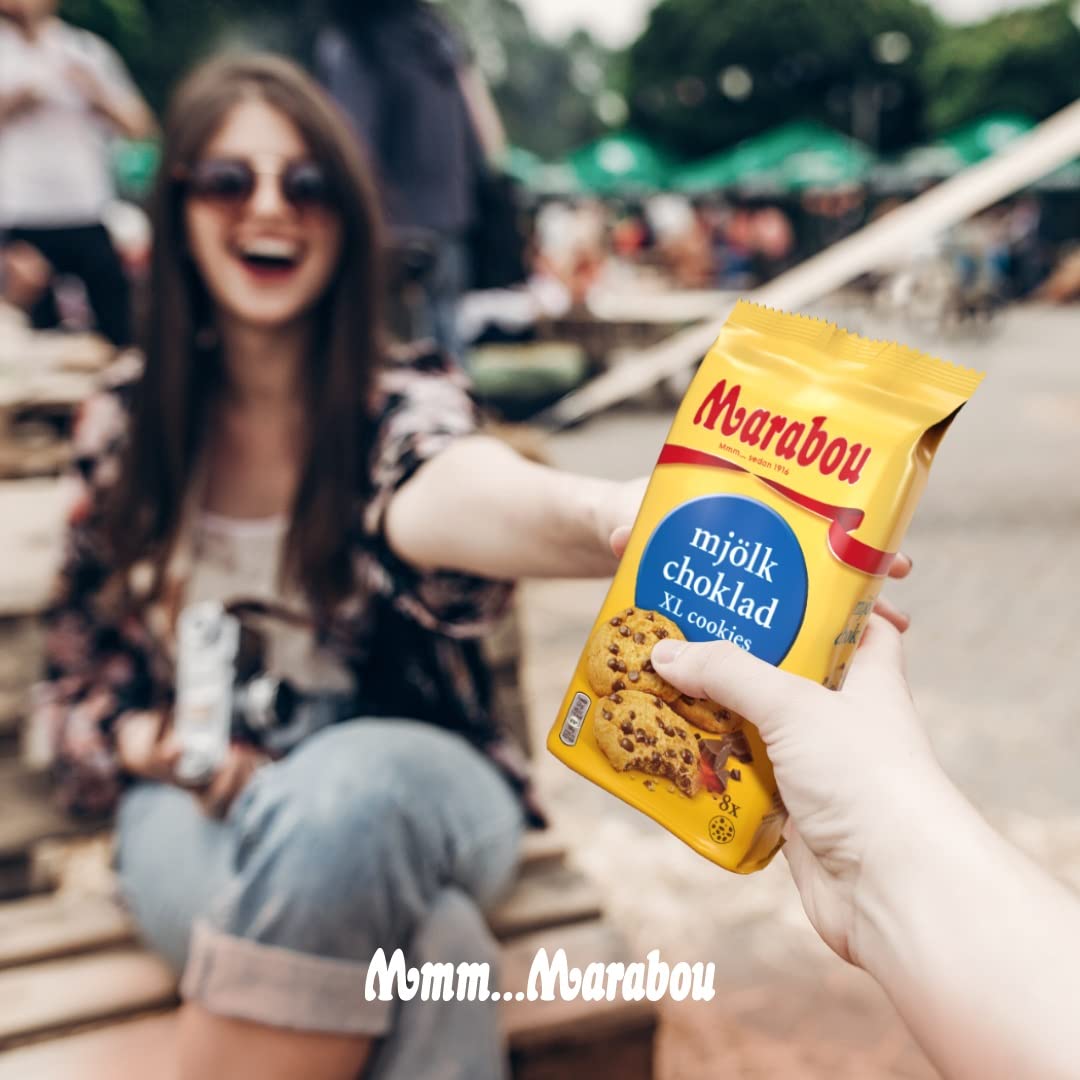 Daim Cookies Marabou Daim XL 10x184 g - Sprøde stykker af Daim i en lækker småkage