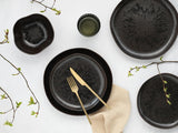 CreaTable, 21249, Natura Organic RUSTY Series, 12-delt porcelænssæt til 4, tallerkensæt i porcelæn, tåler opvaskemaskine og mikroovn, fremstillet i Europa