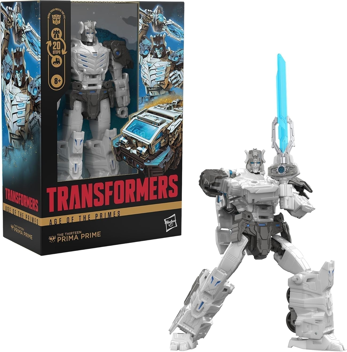 Transformers Age of the Primes Voyager Class the Thirteen Prima Prime, transformerbar actionfigur Actionfigurer Naty Shop