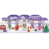 Milka Snowman Friends Alpine Milk - Mini snemænd lavet af fin chokolade med alpemælk - 5 x 15g