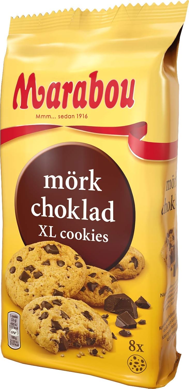 Daim Cookies Marabou Daim XL 10x184 g - Sprøde stykker af Daim i en lækker småkage