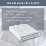 Degrees of Comfort vægtet tæppe 135X200Cm 7Kg, anti-stress terapitæppe lavet af 100% bomuld, tungt tæppe Vægtet tæppe til voksne Kan forbedre søvnen og reducere stress Grader af komfort Senge og tæpper