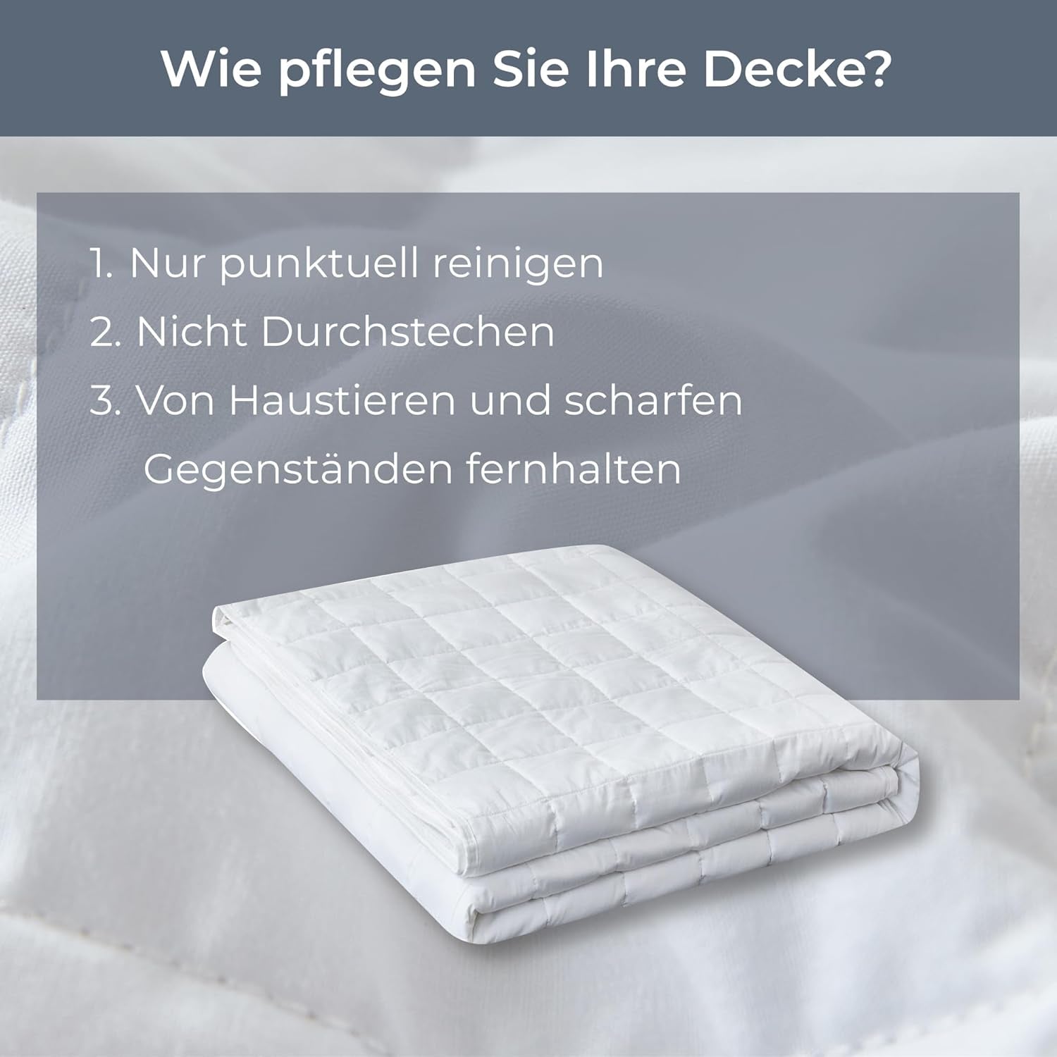 Degrees of Comfort vægtet tæppe 135X200Cm 7Kg, anti-stress terapitæppe lavet af 100% bomuld, tungt tæppe Vægtet tæppe til voksne Kan forbedre søvnen og reducere stress Grader af komfort Senge og tæpper