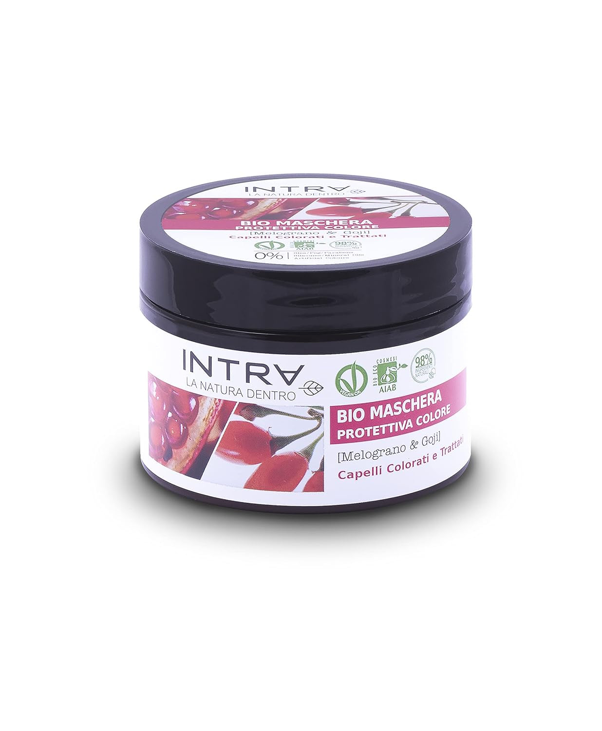 Granatæble Goji hårmaske Økologisk beskyttende farve - 250ml Naty Shop hårmaske Standard titel