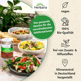 Herbaria Wilde Hilde bio 100g M-Dose-fertige Bio-Gewürzmischung - Saladgewürz für ausgefeilte Salade - mit erlesenen Ingrediens - i nachhaltiger Aromaschutz-Dose