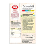 RUF, glasur til skrivning på kager, kiks, kager, glutenfri, vegansk, 4 x 25 grams glasur og dekoration Naty Shop