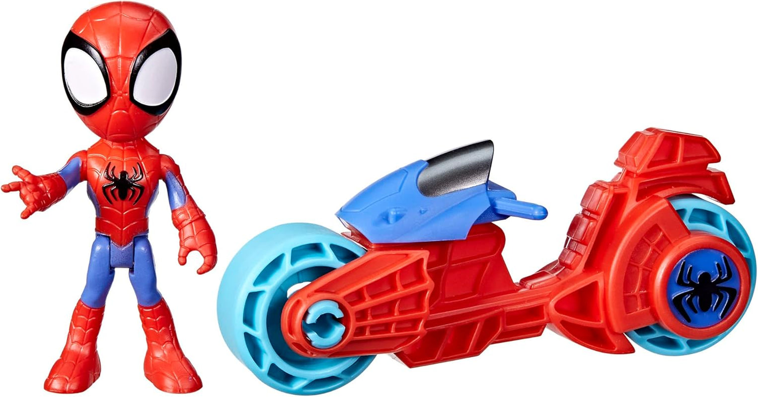 SPIDEY og HANS FANTASTISKE VENNER Marvel Spidey Motorcykelfigurlegetøj til drenge og piger fra 3 år og opefter Actionfigurer Naty Shop Motorcykel Spidey