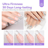 Saviland Solid Nail Tip Lim: 2stk 15G Kunstig neglelim Ekstra stærk lim Tryk på negle UV lim Gel neglelim til kvinder Hjemmesalon DIY UV/LED Lampe hærdet