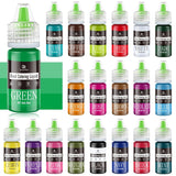 Madfarve - 20 farver x 10 ml koncentreret flydende madfarve til kagepynt, bagning, småkager, macarons - sukkerfri madfarve til drikkevarer, kagedekoration, DIY-slim, påskeæg