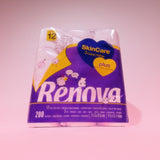 Renova - Toiletpapir Skin Care Plus, Dekoreret, Duftende - 12 ruller (Toiletpapir)