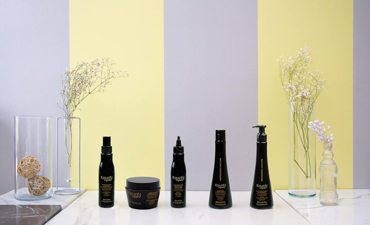 Phytorelax Hårpleje Keratin Anti-Frizz 150 ml, Pris/100 ml: 4,63 EUR 150 ml Hårmaske Naty Shop