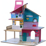 Olivia'S Little World 360 trædukkehus til børn 3,5" dukker og 12 tilbehør Multicolor TD-13260C dukkehuse Naty Shop