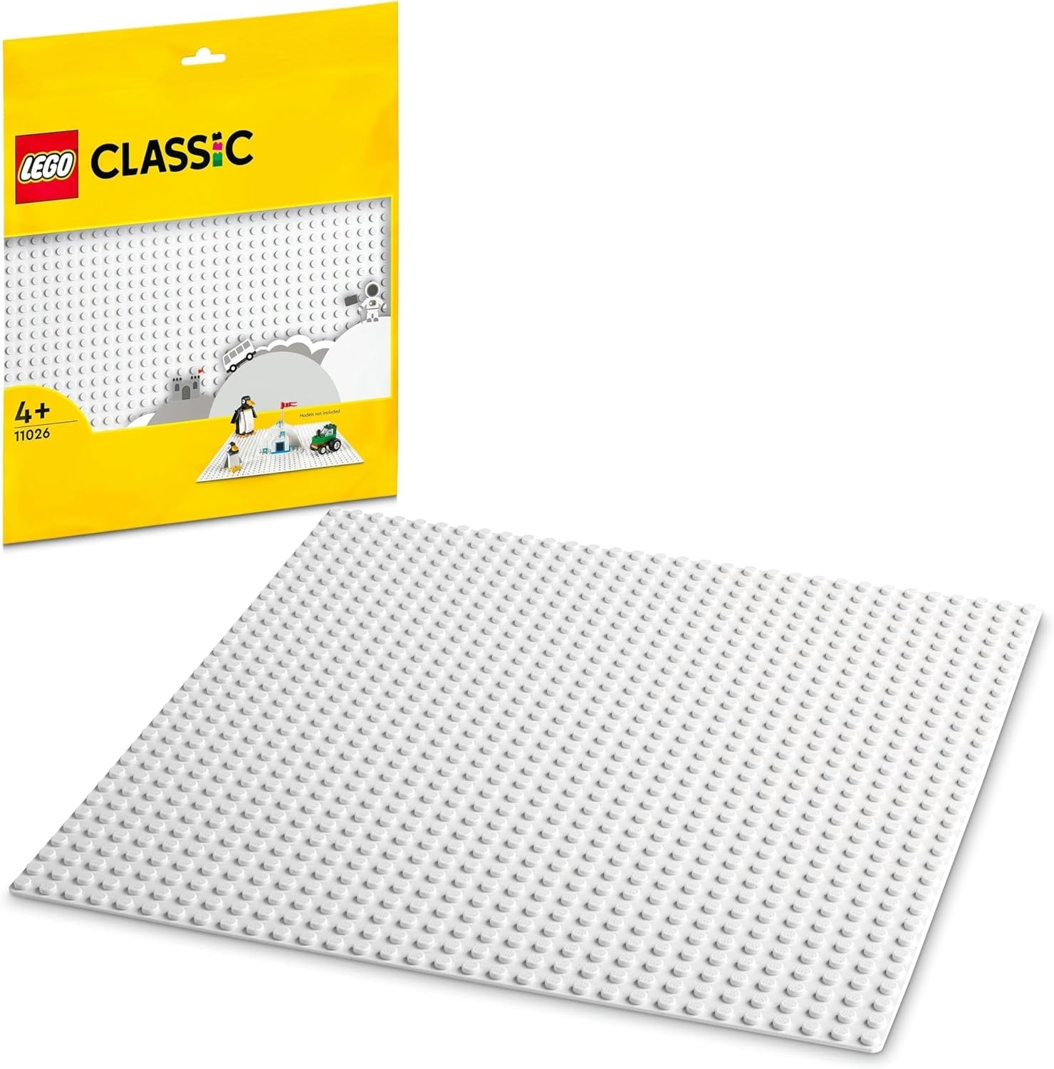 LEGO 11026 Klassisk hvid byggeklods Firkantet bundplade med 32X32 fordybninger som basissæt Byggelegetøjsbyggesæt Besuche den LEGO-Store 757 års garanti på stedet
