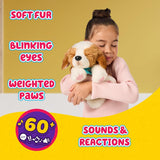 Little Live Pets My Really Real Puppy – Patches; Interaktiv hvalp; over 60 lyde/reaktioner; realistisk udseende; 1 af 72 varianter; legesæt med bæretaske; batterier inkluderet; i alderen 5+