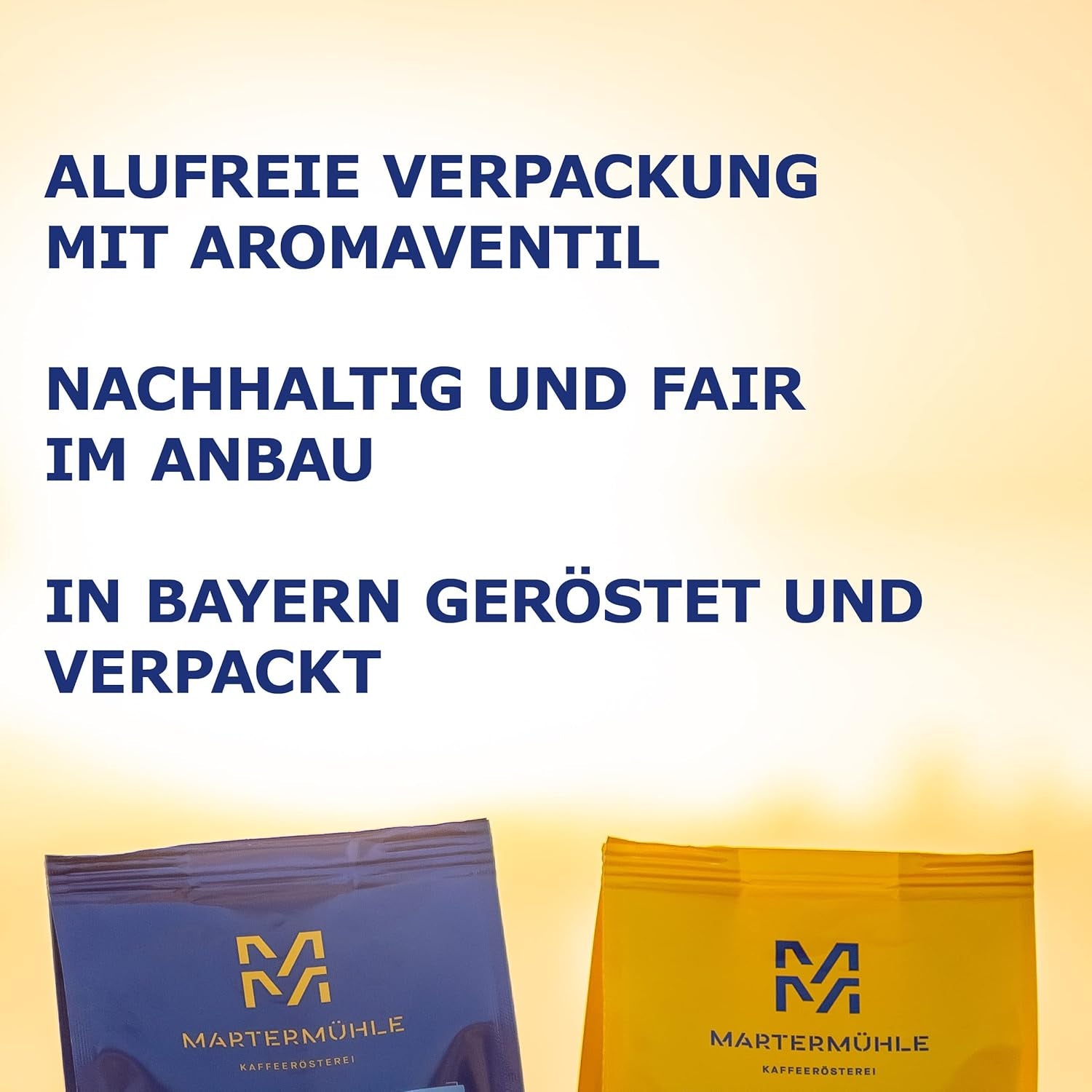 Martermühle Aßlinger Mischung Kaffeebohnen 1 kg I Arabica I Smagsvarianter: Haselnuss, Leichte Würze, Schokolade I Ganze Kaffee-Bohnen schonend geröstet, säurearm