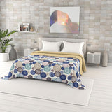 Fantasy printet sommerdyne, polyesterfyld, kronblade, 260X270Cm Dyner og dyner Naty Shop Murrine 260X270Cm