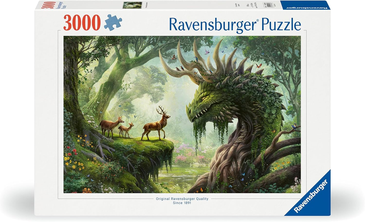 Ravensburger Puzzle 12000808 - The Forest Dragon Awakens - 3000 brikker puslespil for voksne i alderen 14+ Puzzle Naty Shop