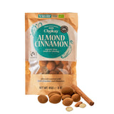 Sæt med 4 økologiske bid - kanelmandler/kanelmandler i belgisk mørk chokolade/ingen tilsat sukker, ingen sødemidler/VEGAN & FAIR TRADE / 4 x 85g