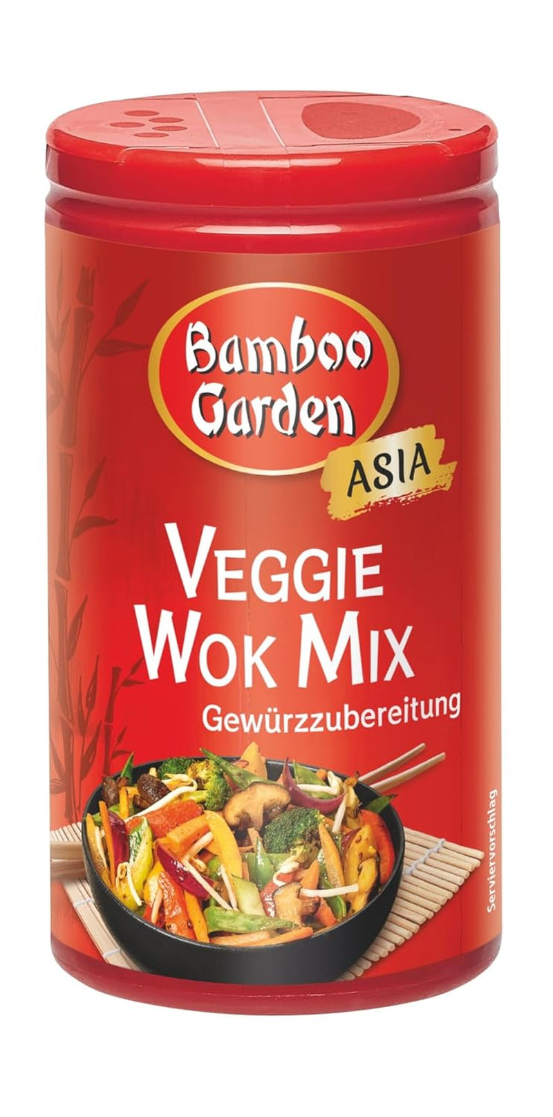 Bamboo Garden - Veggie Wok Mix Würzmischung | Veganske, naturlige ingredienser | 40 g i dosis