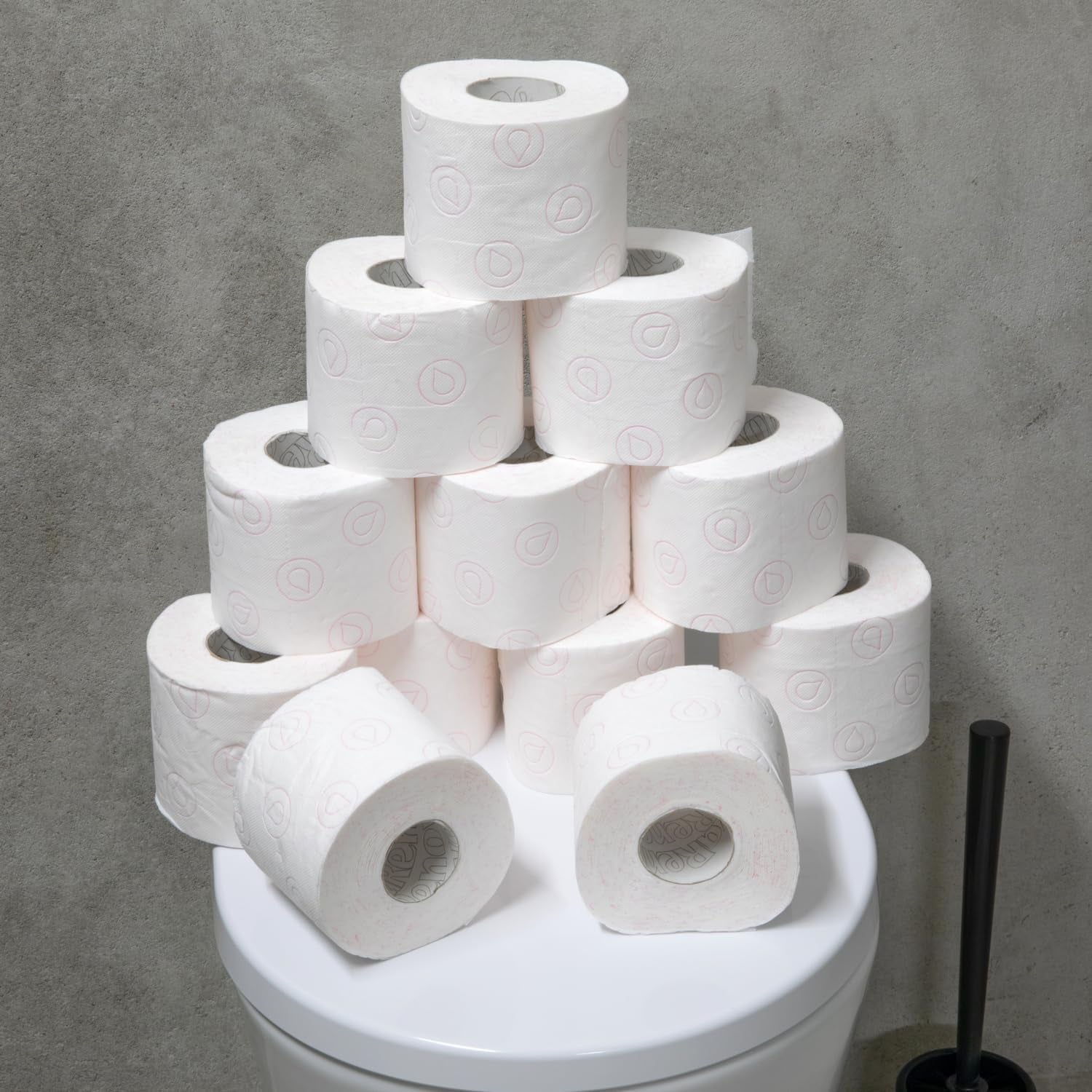 Toiletpapir Renova 4 lag hvid dekoreret duftende - 12 ruller rulle Blanco Decorado Perfumado