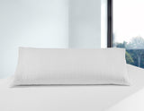 Savel, anti-stress pude med dobbelt betræk, medium fasthed, 105 X 40 Cm Naty Shop standard puder Hvid 40X105Cm