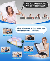 SUPA MODERN Memory Foam Pude Side Sleeper Kølepude 60X40 Ortopædisk Bagside Mave Nakke Smertelindring Nakkepude Ortopædiske Cervikal Puder Naty Shop