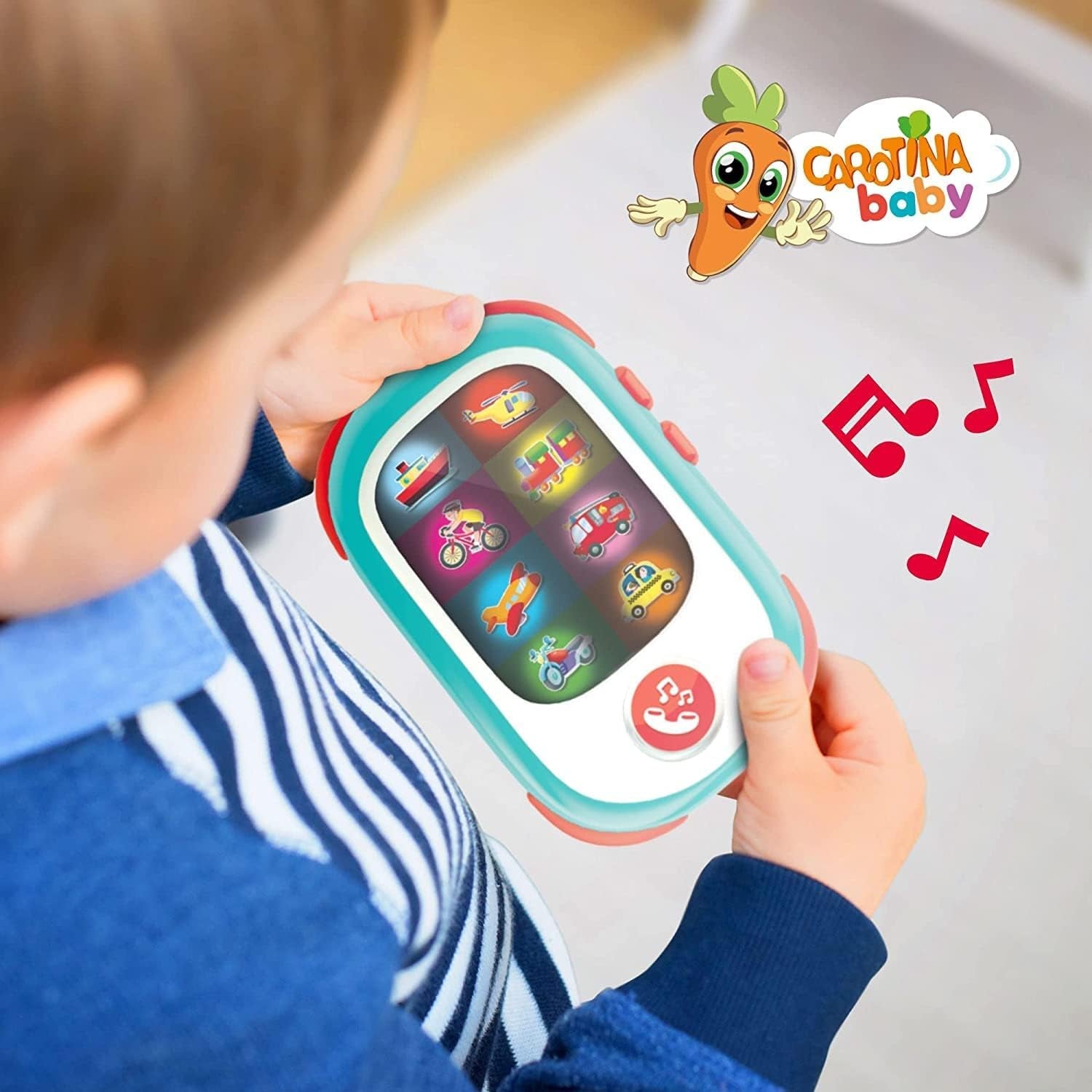 Liscianigiochi 95032 Carotina Baby Smartphone LED, Ikke relevant, S Jucarii Bebe Naty Shop