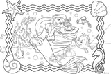 Lisciani - DISNEY Puslespil Ariel - Genskab og farvelæg scenerne fra dine yndlingskasser - fra 7 år - STOR PUSLE med 250 brikker - Opmuntrer fingerfærdighed Puslespil Naty Shop