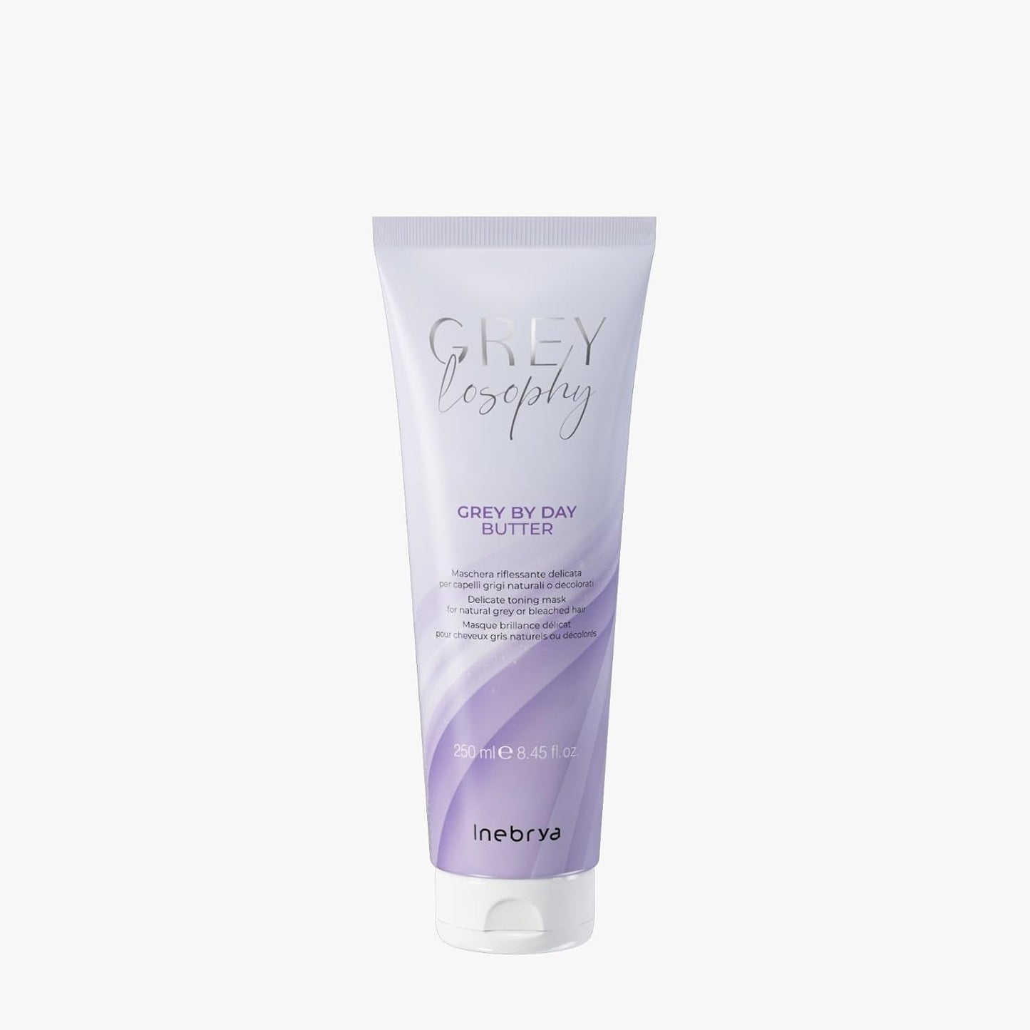 Inebrya Greylosophy Gentle Reflex Mask til naturlig grå eller platinblond blond, 250 ml Naty Shop hårmaske Standard titel