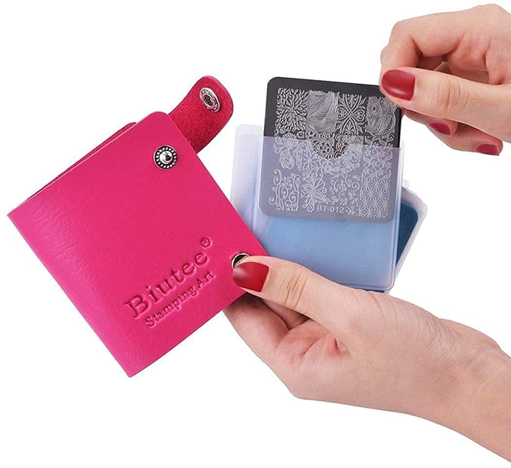 Biutee Nail Stamper 30 stykker Nail Stamp Sæt Negle Template Nail Stamping Dyr Blomster Billeder Nail Stamping Plade med 2 Stempler 2 Skrabere Negle Design Accessories Fransk Nail Stamp