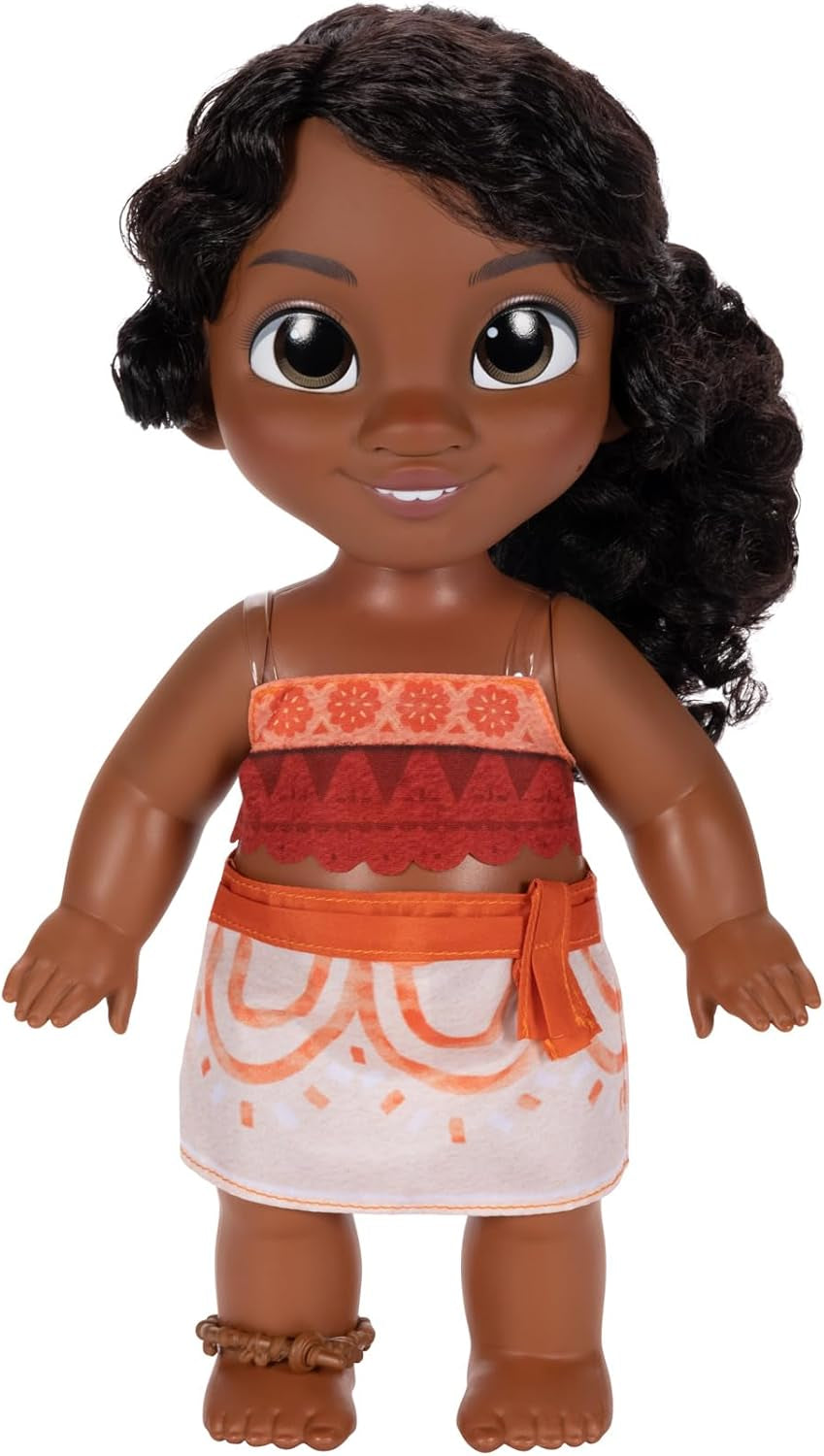 Jakks Pacific Moana 2 Lillesøster Simea Dukke og Pua figurlegesæt 27 cm højt, inkluderer 1 dukketøj, 1 Pua, 1 plastikbananbundt, anbefales til 3 år og opefter