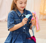 Simba Steffi Love Mermaizing Mermaid Doll med regnbuelysfunktion, ekstra langt hår, delfinfigur og hårspænder, 39 cm højde, prøv-mig-funktion, 3+ år