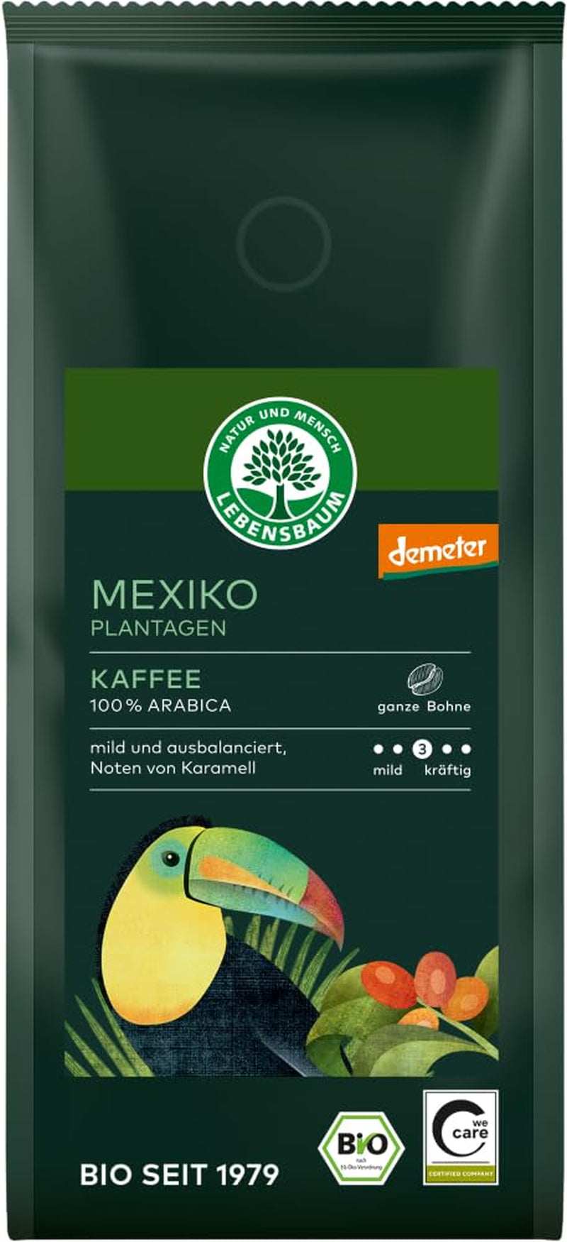 Mexicansk plantagekaffe, hele bønner 6 x 250 g