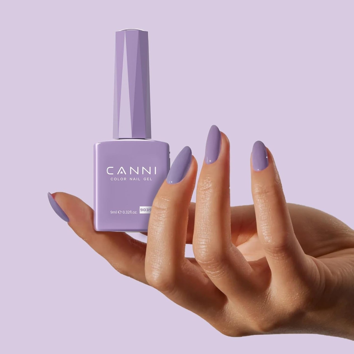 CANNI gel neglelak, semi-permanent, mørk lilla, neglelak, UV gel, soak off, manicure