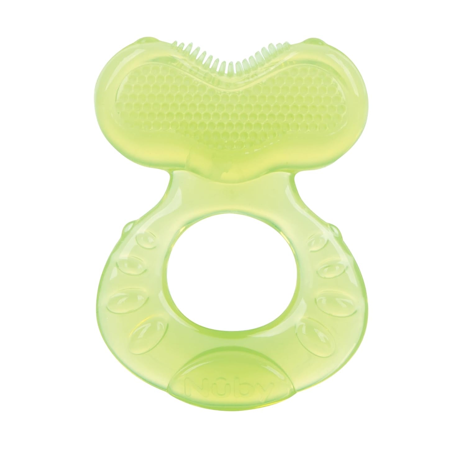 Nuby - 3-trins bideringe - 3 bideringe til tandkødsstimulering og smertelindring - Børnebørnelegetøj - BPA-fri - 3+ måneder